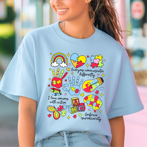 Autisme: communication - T-Shirt | PRÉ-COMMANDE