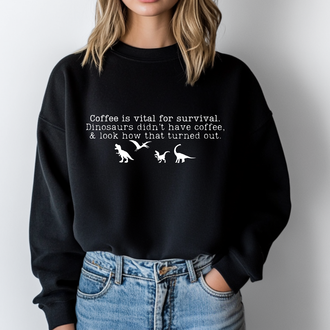 Dino & café - Crewneck | PRÉ-COMMANDE